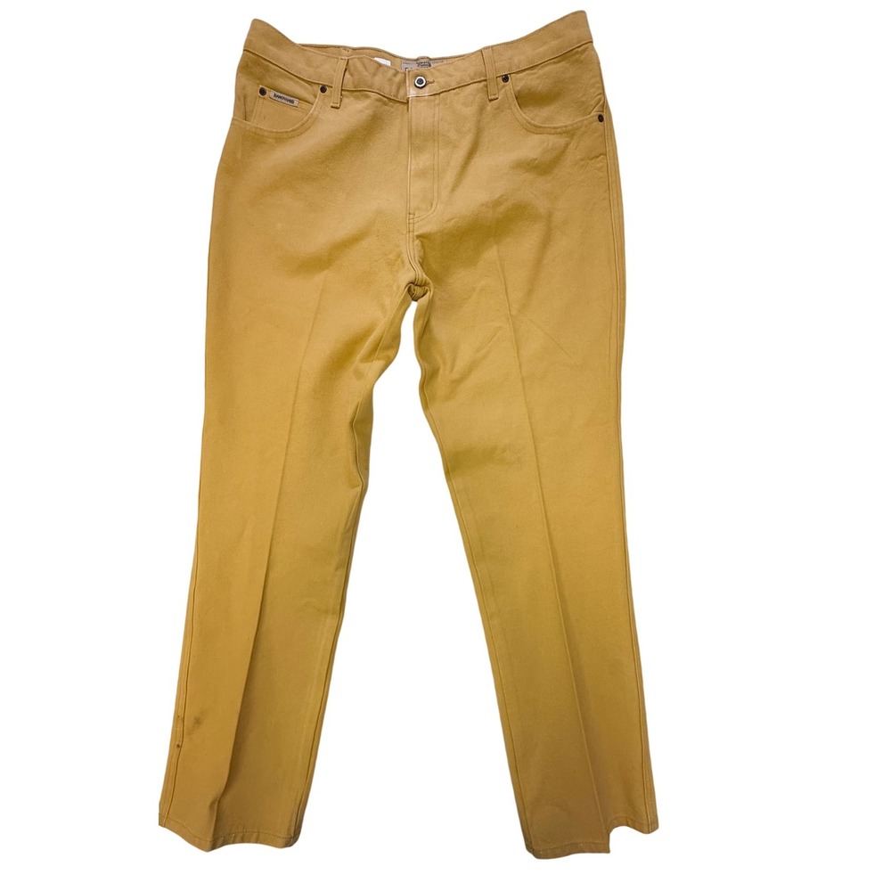 Schaefer Outfitter Ranch Hand Mens 40x34 Tan Canvas Work Dungarees Made in USA